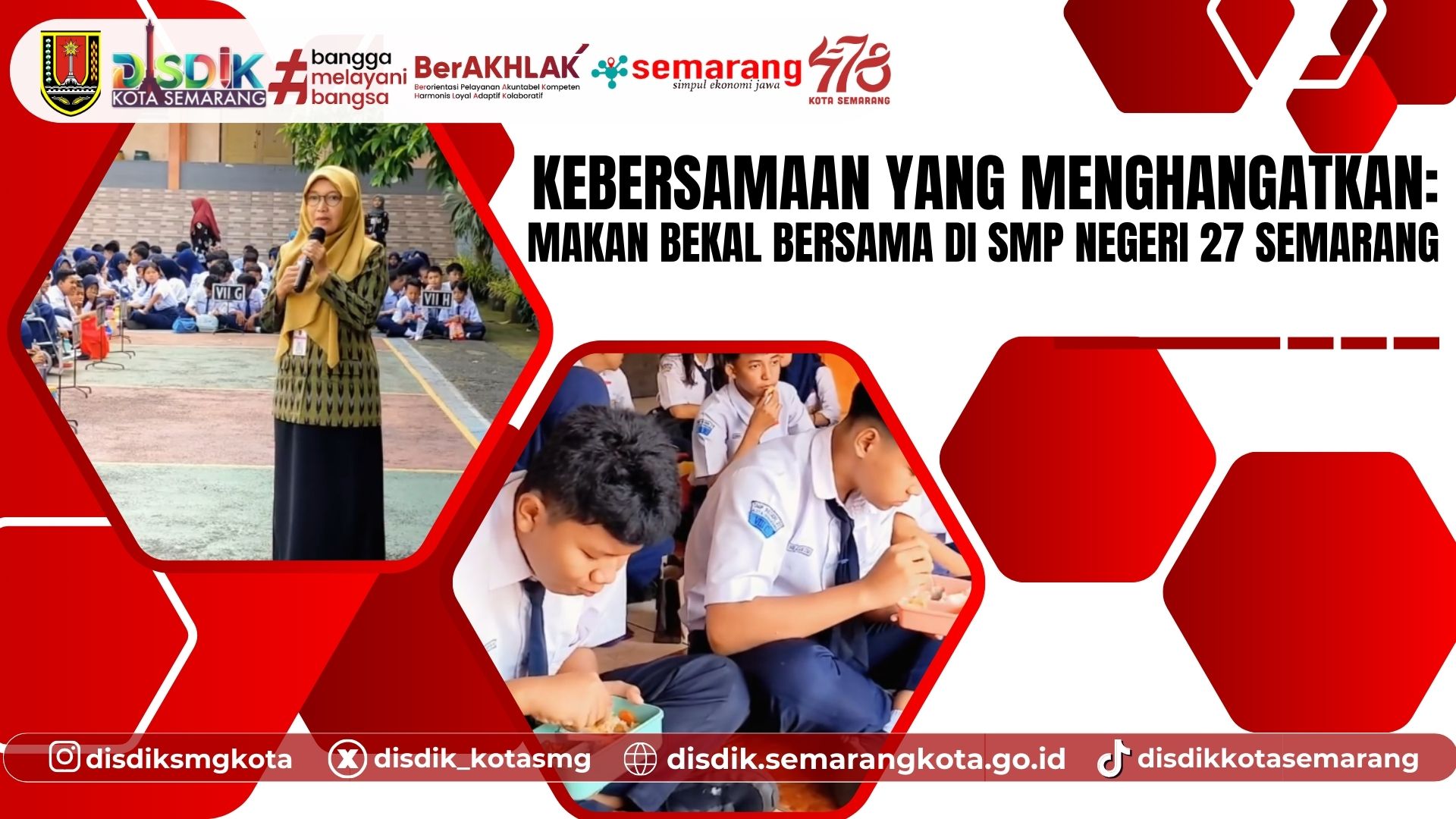 Kebersamaan yang Menghangatkan: Makan Bekal Bersama di SMP Negeri 27 Semarang
